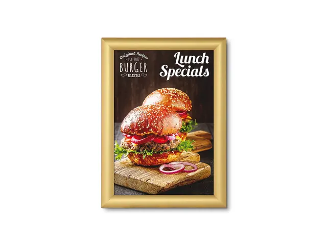 Kliklijst A4 Rechte Hoeken 25mm Goud