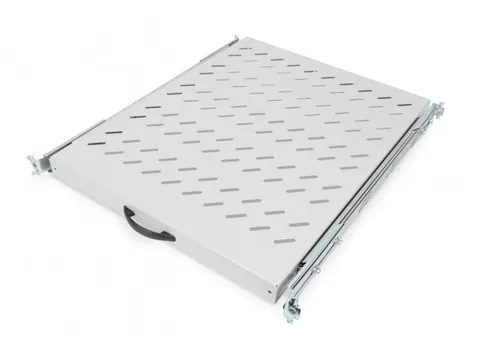 Uittrekbaar legbord voor 483mm 19'' Kast 40x484x568mm tot 25kg Grijs