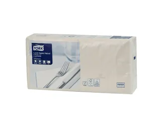 Tork 477350 Lunchservet 33x33cm 2-laags 1/4 vouw 10x200st Natural - 3