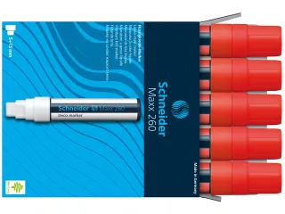 Krijtmarker Schneider Maxx 260 rood - 10