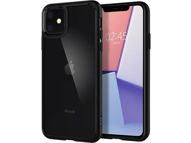 Spigen Case 077CS27234 iPhone 11 Pro Ultra Hybrid Mat Zwart
