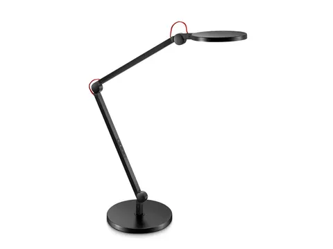 Professionele design bureaulamp CEP Giant zwart extra langearm 11W LED