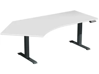 Elektrisch in hgte vst. hoekbureau,HxBxD 630-1280x2166x1130mm - 1