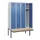 locker met bank,HxBxD 1950x1200x815mm,4vak,vak B 300mm,cilinderslot
