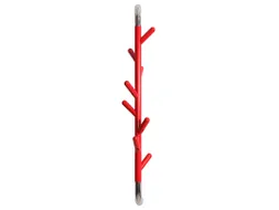 Wandkapstok Linair Rood, Verchroomd