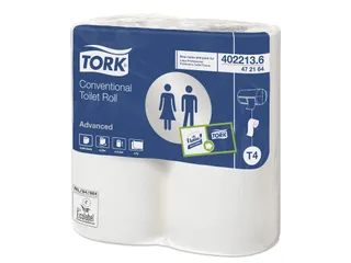 Toiletpapier Tork 472168 T4 Advanced 2-laags 400 vel wit - 2