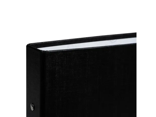 Ringmap harde kaft prolypropyleen 2 ringen 30mm A5 Zwart