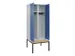 locker voor scheiding van kleding,HxBxD 2120x800x815mm,2vak
