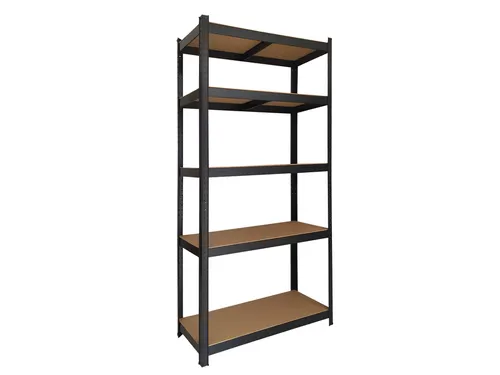 Stellingkast BRASQ 5 borden 90x40x180cm SU175 max 875 KG zwart