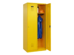 locker,HxBxD 1850x800x500mm,2vak,vak B 400mm,cil.-slot,staand op vloer