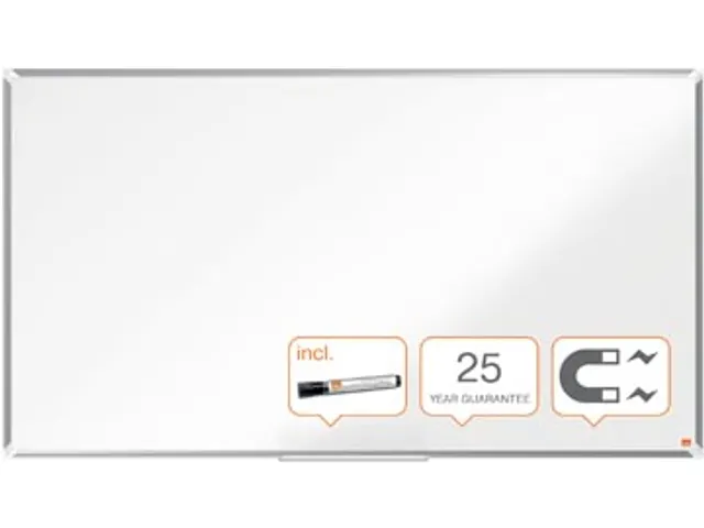 Premium Plus whiteboard, emaille, 155 x 87 cm