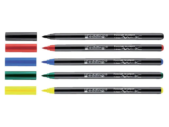 Brushpen edding 4200 porselein zwart