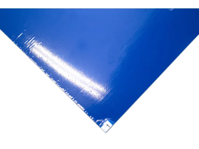 Tapis salle blanche,Lxl 1170x450mm,PE,bleu,antibactérien