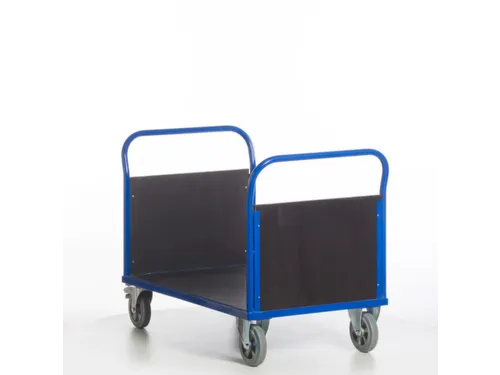 Platformwagen 1000kg Laadvlak 1200x800mm 2 Kopwanden Ral 5010