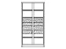 armoire modulaire,HxlxP 1950x1040x630mm,RAL7035,face avant RAL5012