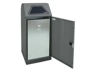 afvalverzamelaar,niet-brandbaar,1x120l,HxBxD 1100x450x450mm - 2