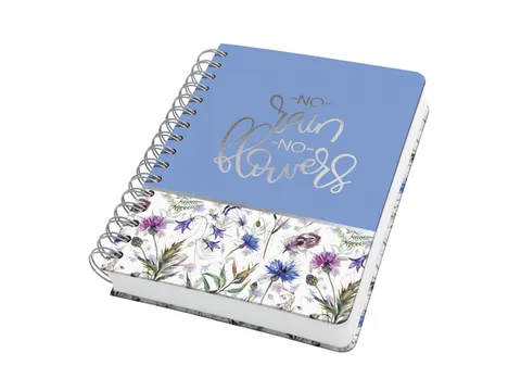 Notitieboek Jolie A5 spir. MISTY MEADOWS punt-gelijnd 240pag 120gr HC