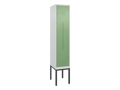 Z-garderobekast,HxBxD 2120x400x500mm,vak B 200/400mm,cil.-slot