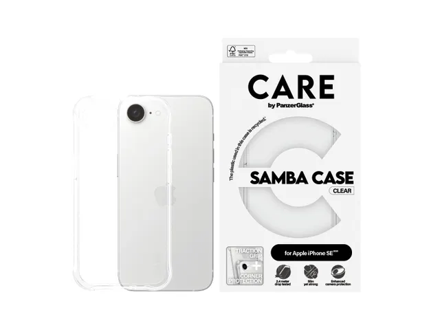 PanzerGlass CARE by Samba Case Transparent iPhone 17e | 16e, Hou