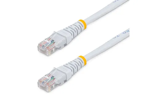 15m Cat5e Gegoten RJ45 UTP Netwerkkabel wit
