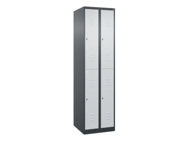 dubbeldekse locker,HxBxD 1850x500x500mm,2x2vak.,vak B 250mm