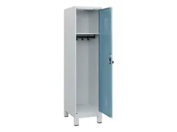 schoollocker,HxBxD 1630x400x500mm,1vak,vak B 400mm,draaigrendel,voeten