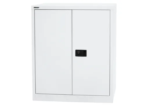 kantoorkast openslaande deuren 1000x914x400mm Stalen Verkeerswit Grijs