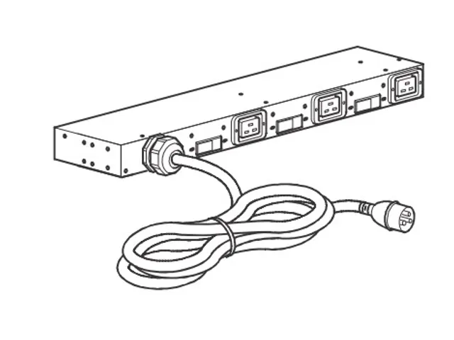 APC Rack PDU AP6038A, Basic, 0U/1U, 48A, 230V, (3x) C19, IEC 309 63A s