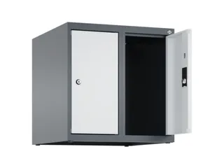 opzetkast,v. locker,2vak.,vak B 250mm,HxBxD 500x500x500mm,vleugeldeur - 2