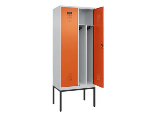 locker voor scheiding van kleding,HxBxD 2120x800x500mm,2vak