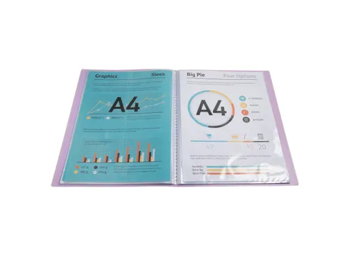 Showalbum A4 20 tas KREACOVER PASTEL Assorti