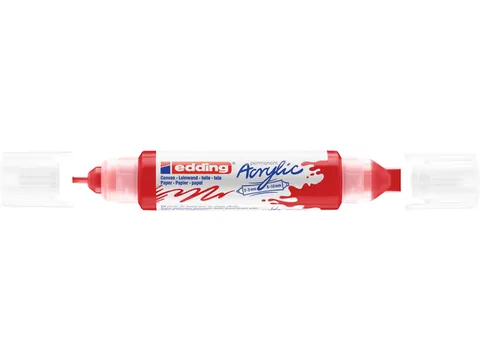 Acrylmarker edding e-5400 3D double liner verkeersrood