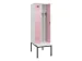 locker met bank,voor scheiding van kleding,HxBxD 2120x600x815mm,2vak