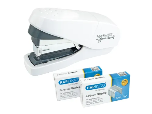 Nietmachine Rapesco Germ-Savvy Less Effort Eco antibacterieel wit