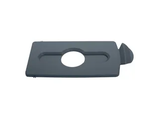 Deksel Rubbermaid Slim Jim Recyclestation inwerpopening voor flesjes e - 1