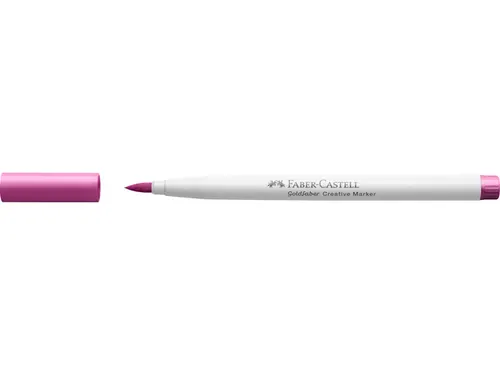 Marker creatief Faber-Castell Goldfaber brushpunt B hot magenta (kleur
