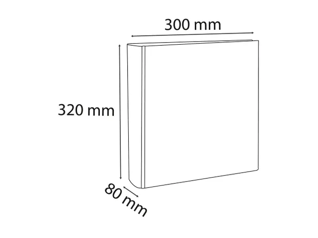 Ordner Kreacover Pre m'Touch A4 80mm wit
