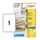 Adresetiket Avery J8567-25 210x297mm A4 Transparant Inkjet 25 stuks