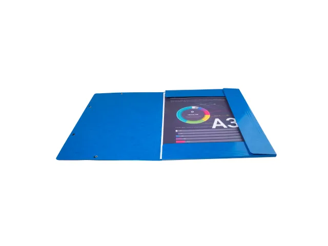 Elastomap A3 3 kleppen IDERAMA Maxi Capacity glanskarton Assorti