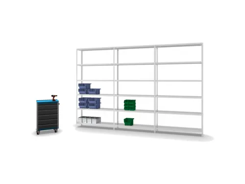 magazijnstelling,grondveld,HxBxD 2500x1300x300mm,vaklast 125kg
