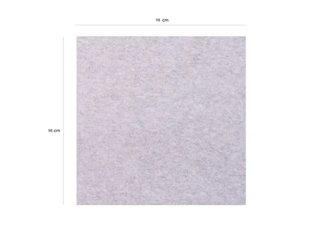 Akoestisch wandpaneel vierkant 100x100cm PET-vilt Lichtgrijs