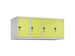 opzetkast,v. locker,4vak.,vak B 300mm,HxBxD 500x1200x500mm,vleugeldeur - 1