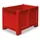 Stapelcontainer Pp Hxbxd 850x1200x800mm 550 Liter 4Poten Rood