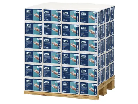 Handdoek Tork 100889 H2 Xpress compressed Premium 2-Laags Wit Pallet