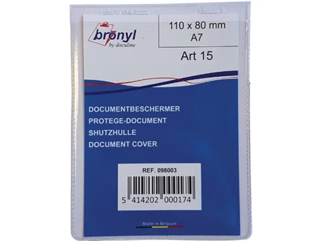 U-mapje uit transparante PVC van 0.18mm ft A7