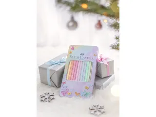 Kleurpotloden Sparkle pastel 12 stuks in blik etui - 8