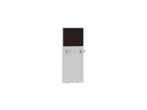 baliepaneel,v. bureau,aanbouw rechts,B 600mm,Bl-wit,BN2036-bruin