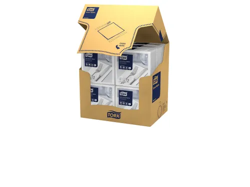 Servetten Tork 477579 Soft dinner 3-laags 39x39cm wit 100st.