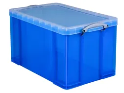 Opbergbox Really Useful 84 liter 710x440x380mm transparant blauw