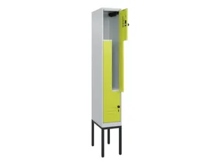 Z-garderobekast,HxBxD 2120x300x500mm,vak B 150/300mm,draaigrendel - 2
